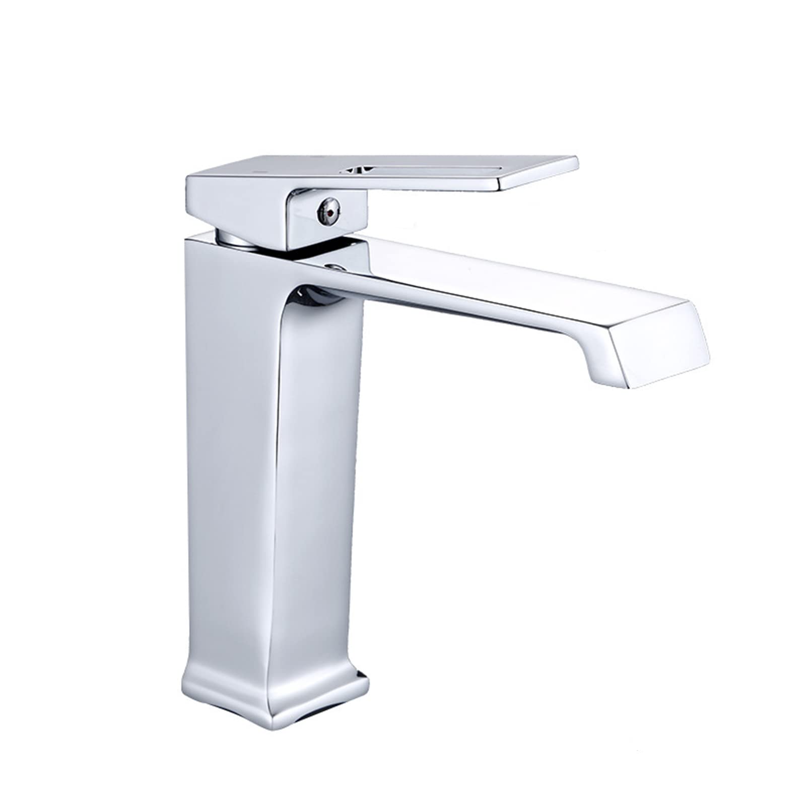 Bassin de salle de bain cascade monotrou avec jet fluide pour eau chaude et froide