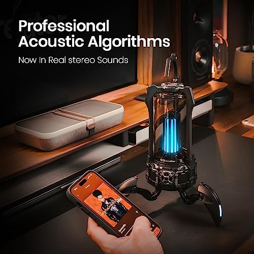 Bluetooth Speaker,Gravastar Supernova Portable Speaker With Hd Sound, Up To 24H Playtime, Tws Pairing, Bt5.3,Wireless Speakers For Home/Party/Outdoor/Beach, Electronic Gadgets, Birthday Gift (Black) #TOP1