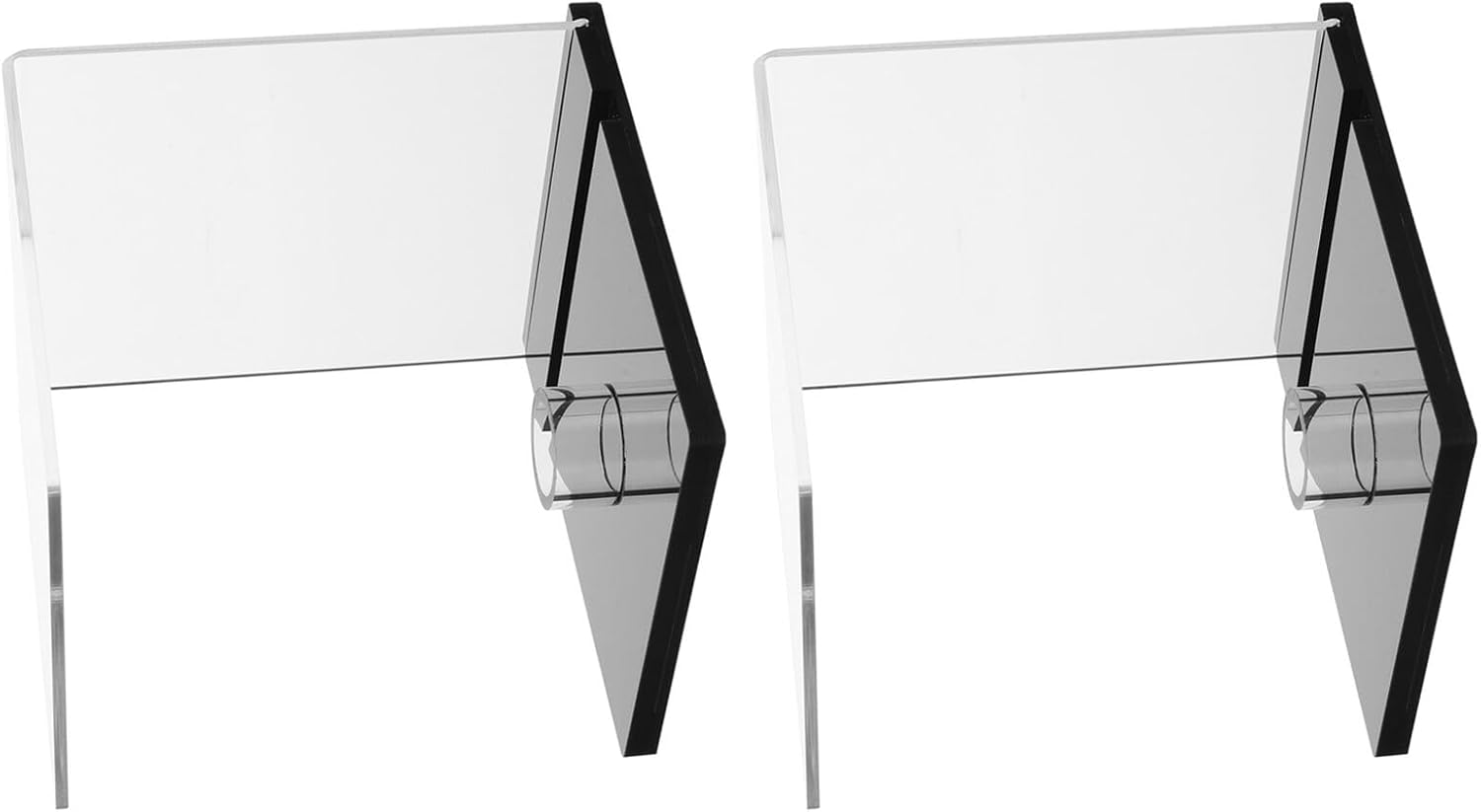 2pcs Acrylic Ball Display Stand with Base, Softball and Baseball Holder Protector Case, Display Box for Autograph and Memorabilia Storage in Sports Collections