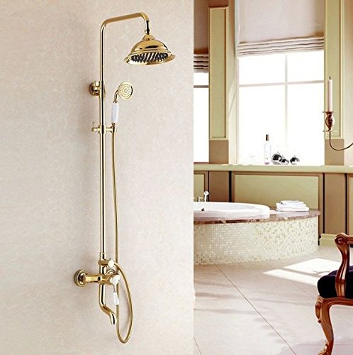 Pluie douche ensemble de robinet laiton cuivre pour colonne de douche