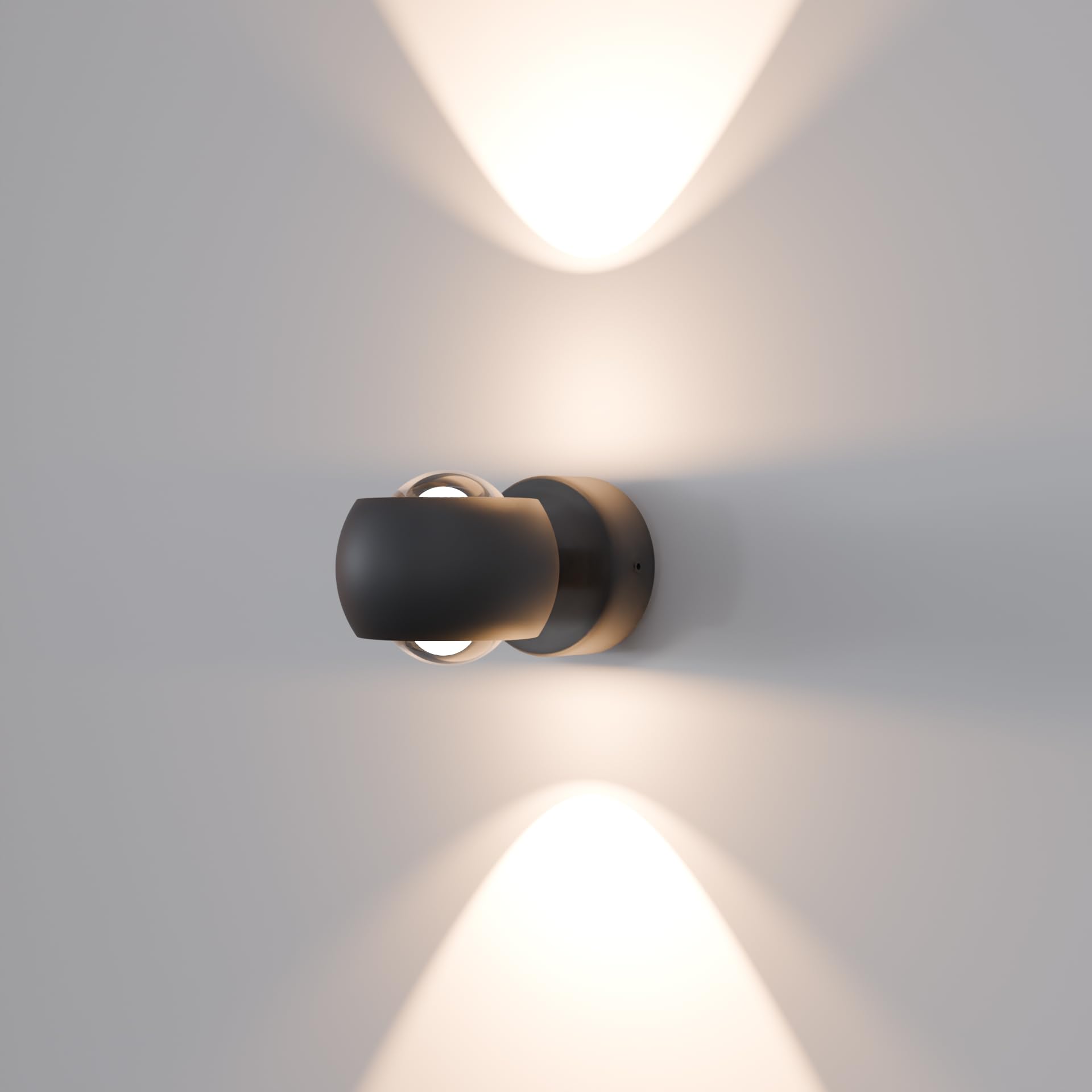 MATO LED Wandleuchte Innen & Aussen - 7W, 3000K Warmweiß, IP54 Wetterfest - Aussenlampe Wand Up Down Leuchte - Außenwandleuchten, Außenlampe, Wandlampe Außen, Außenbeleuchtung, Lampe, Schwarz