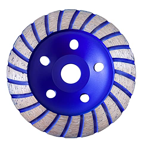 KUBIS® Turbo Diamanttopfscheibe 125 mm x 22,2 mm Schleifscheibe für Beton Mauerwerk Granit Marmor Naturstein Beton universal (Einreihig) Cover