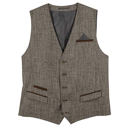 Gebr. Weis Weste braun strukturiert große Größen Cover