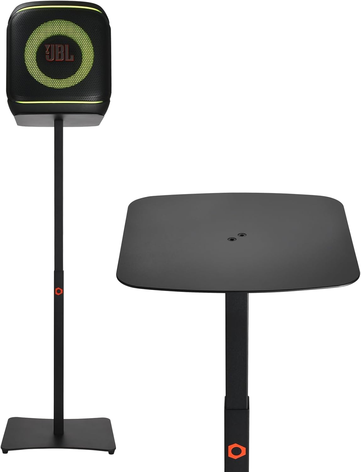 Heavy-Duty Speaker Stand for JBL PartyBox Encore/Encore 2, Boombox 4 Carbon Steel Adjustable Stand with Anti-Slip Base, Universal PA DJ Stand for Portable Party Speakers