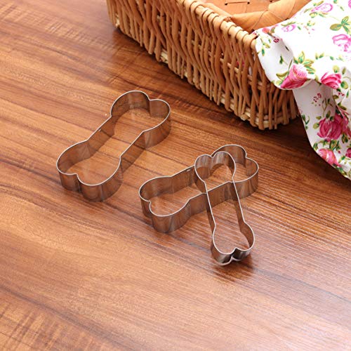Conjunto de 3 peças de cortadores de biscoito em forma de osso da Cabilock, conjunto de cortadores d