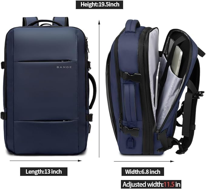 Image of BANGE Travel Backpack,35L Carry on Backpack, Men Airline Approved Backpack, Expandable Business Laptop Daypack