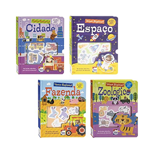 Combo com 4 Livros Interativos - Vamos Explorar!