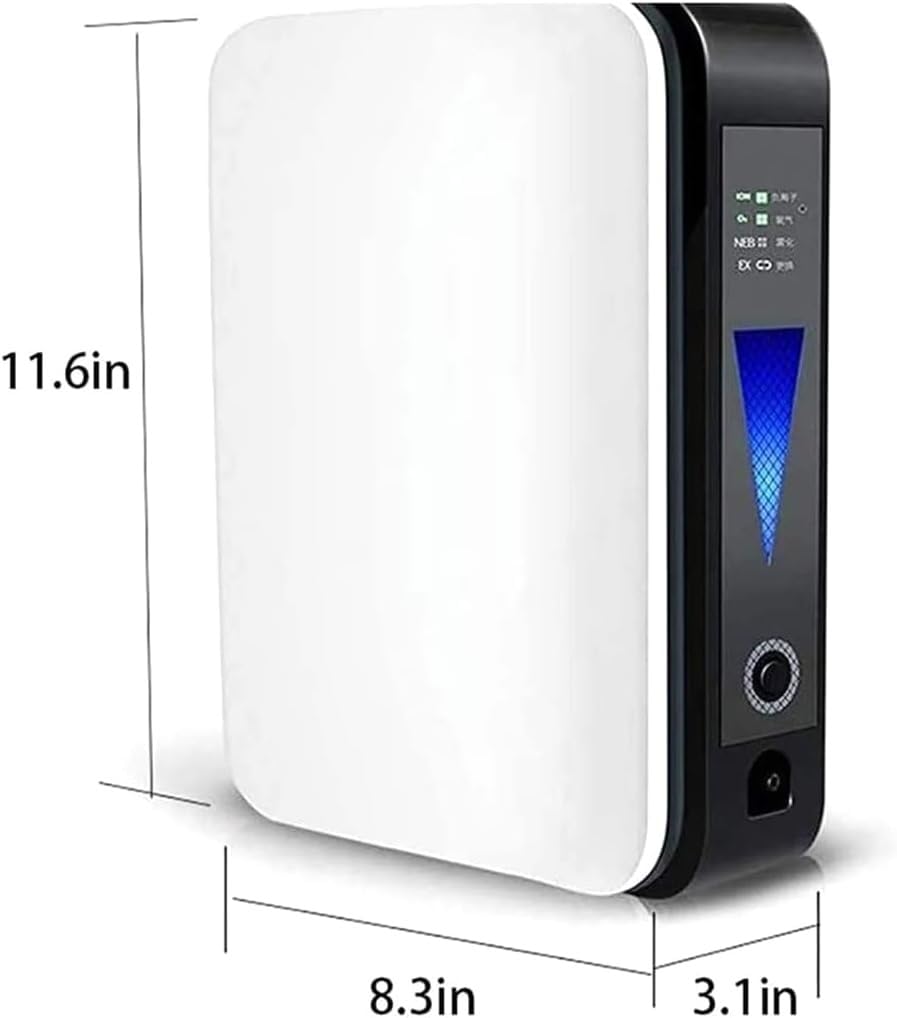 Urządzenie tlenowe, przenośny koncentrator tlenu, urządzenie tlenowe 3 l/min, regulowany generator tlenu, cicha praca, do użytku domowego i w podróży, oczyszczacz powietrza w samochodzie.