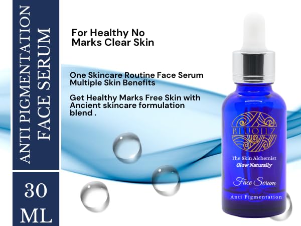 BLUOILZ Anti Pigmentation Face Serum, Anti Acne, Anti-Blemish & Spot Repair Serum, Skincare Treatment with Rice - Image 2