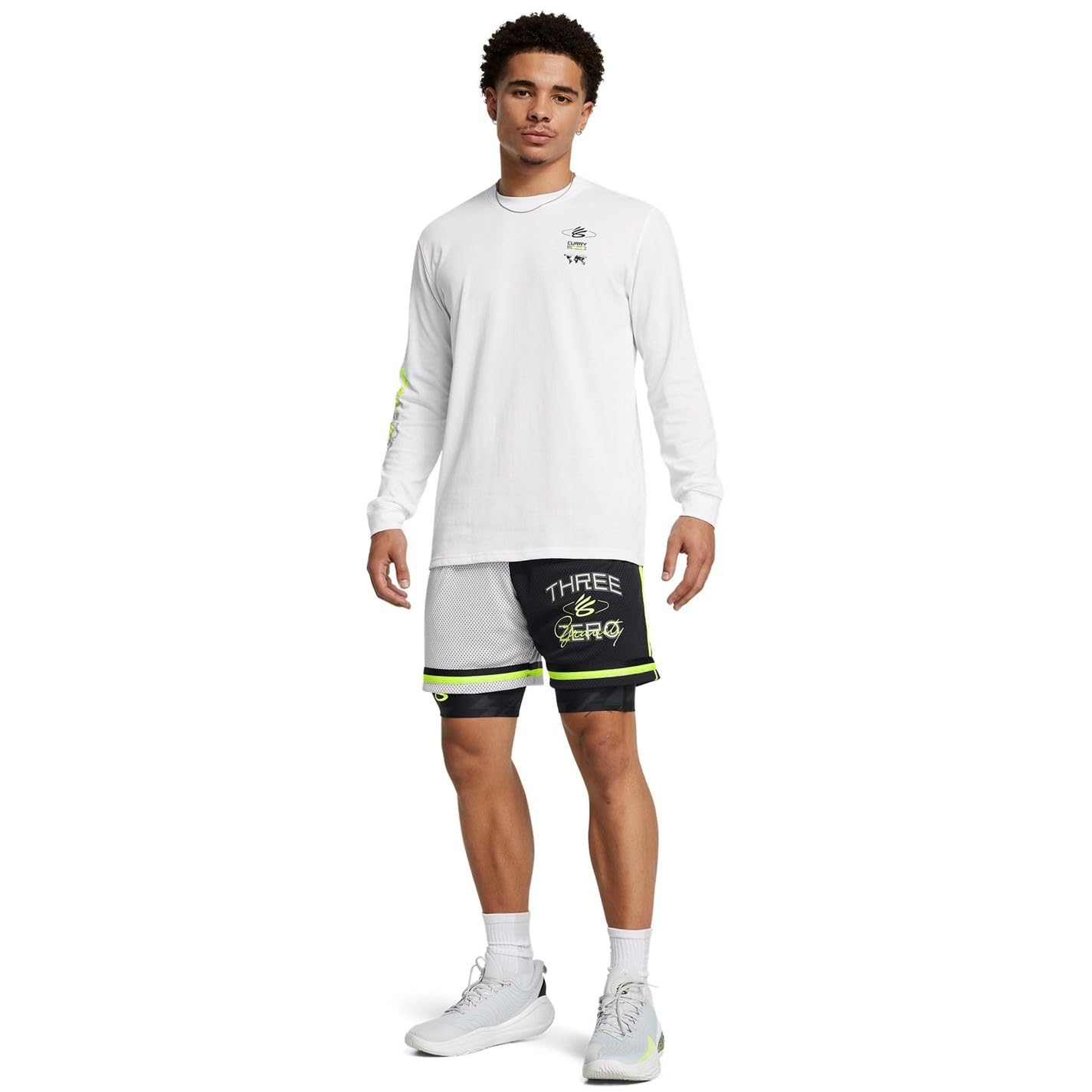 Under Armour Curry Verbiage - Camiseta de manga larga para hombre