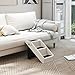 PawHut Hundetreppe 3 Stufen 36,5 cm Hoch Haustiertreppe für Kleine Hunde klappbar Katzentreppe Hunderampe Einstiegshilfe für Bett, Sofa, Couch und Auto Cremeweiß