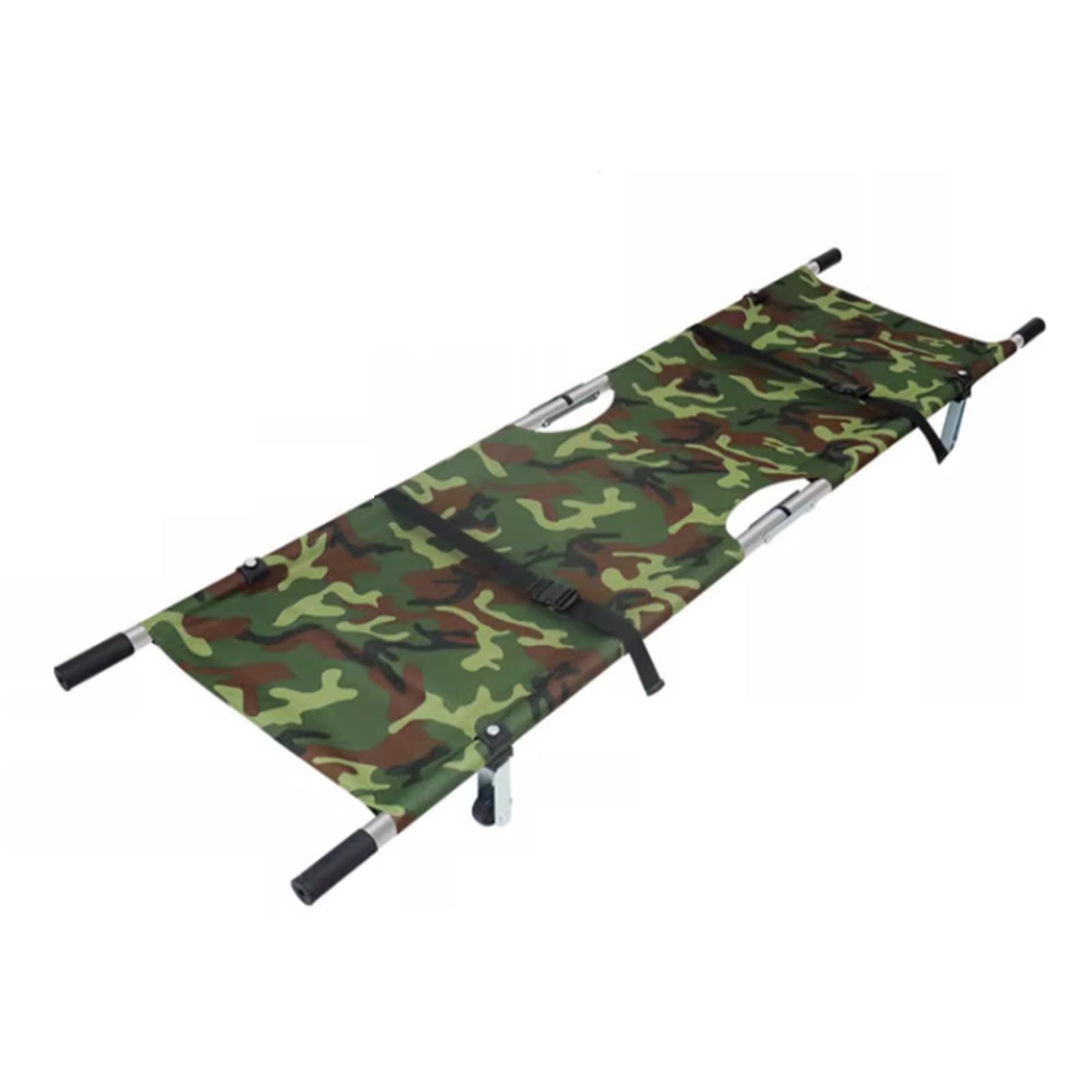 barella, Barella da Soccorso Portatile Multifunzionale Pieghevole in Alluminio con Ruote(Camouflage)