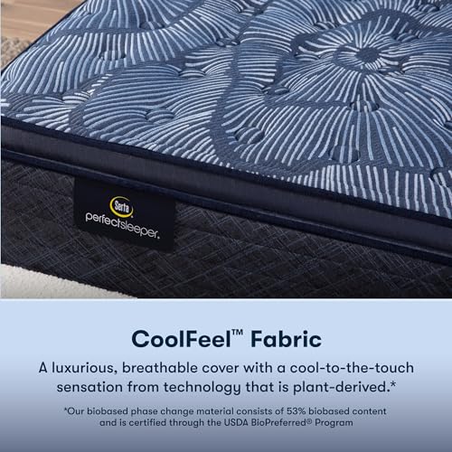Image of Serta Perfect Sleeper Ultimate 14.5 inch Twin XL Mattress - Medium Pillow Top, Cooling Gel Memory Foam, Pocket Innersprings for Motion Isolation, Edge Support, CertiPUR-US Certified