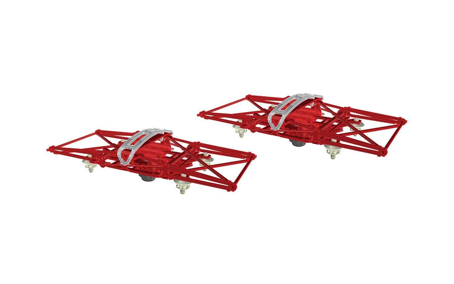 Rivarossi Hc8103 Fs 2 Set Pantographs Type 42U Curved Skid Accessories Railroad