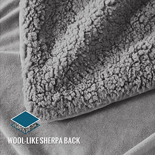 Kawahome SSBKI09 Super Soft Minky Blanket King Size Extra Warm Pinched Pleat Sherpa Winter 410Gsm Blanket thumb #3