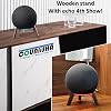 Real Wood Stand for Echo (4th Gen) Speaker (2020),Tripod Holder Accessories Protect Alexa Speaker for Sound Better,Secure Stable Wooden Mount with Metal Frame for Echo Newest Model 2024 (Walnut)