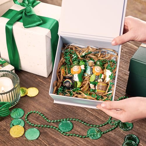 Déco Saint-Patrick Valery Madelyn : figurines trèfle en résine pour centre de table festif