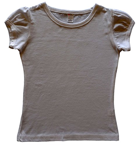 Earth Elements Little Girls’ Knitted Short Sleeve Pleated T-Shirt