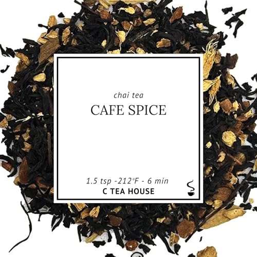 Té negro orgánico chocolate chai 142 g hoja suelta miniatura 1