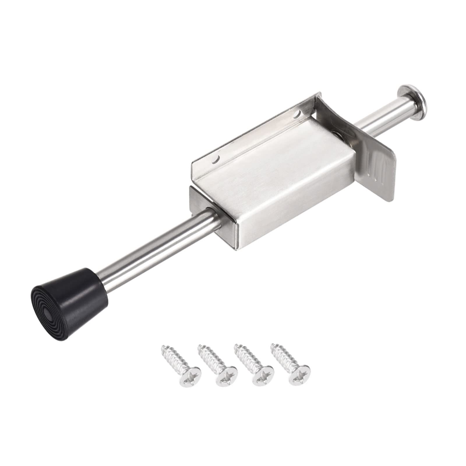 METALLIXITY Door Stopper Spring Loaded Telescopic Step (200mm/7.87") 1pcs, Stainless Steel Door Stops with Screws