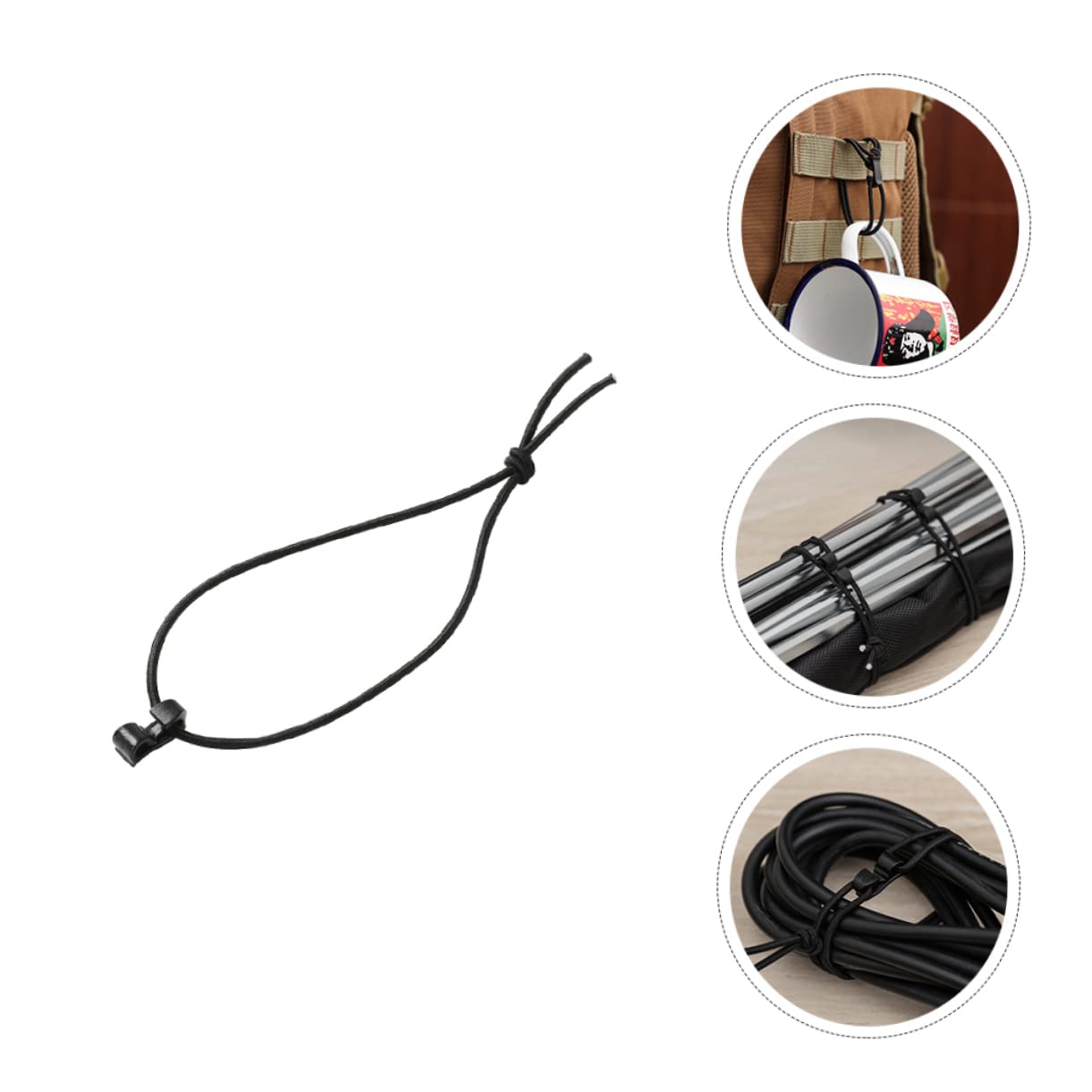 Mipcase Elastic String Hook Clip Buckle Straps for Backpacks Multipurpose Management Tools