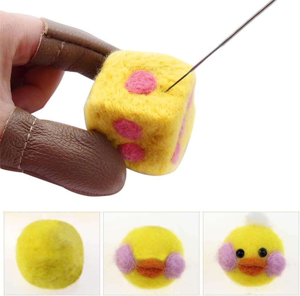 50 Colors Wool Needles Felting Kit tural Fiber Wool Yarn Roving Handmade Felt Needle Set Wool Felt DIY Craft Kit (Color : As Shown Size : One Size)