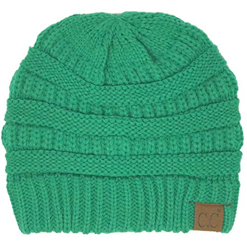Image of Hatsandscarf CC Exclusives Solid Color Beanie Tail Hat for Adult (MB-20A)