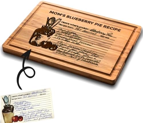 Personalized Handwritten Recipe Cutting Board, Recipe Engraved, F...