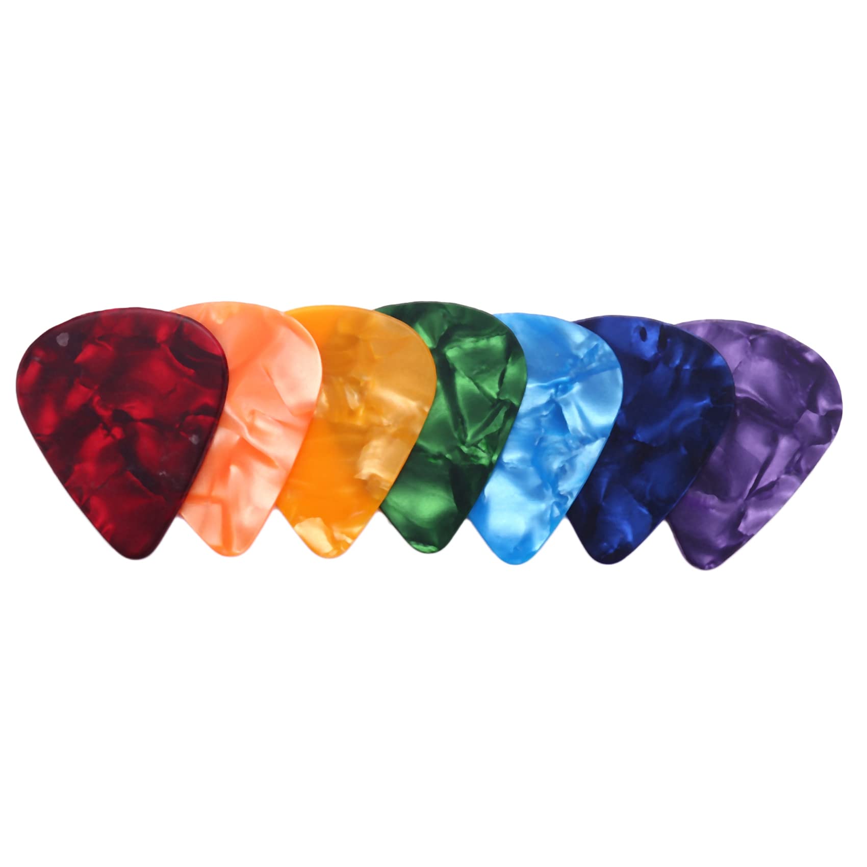 Confezione da 60 chitarre colorate artistiche, regalo unico per chitarre elettriche e acustiche, include 0,46 mm, 0,71 mm, 0,96 mm