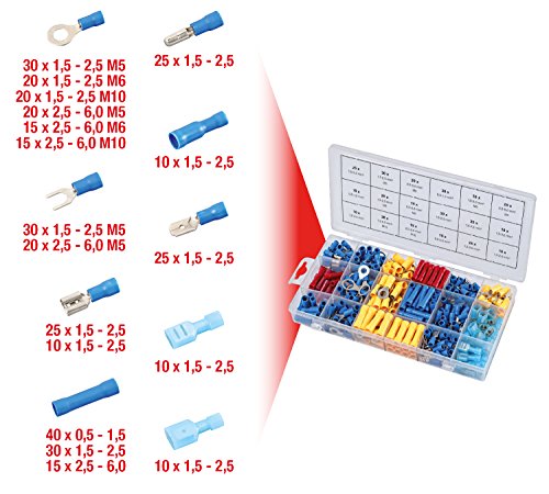 KS Tools 970.0300 Crimp connectors assortment, 360 pcs, Red, Blue, Yellow - Image 2