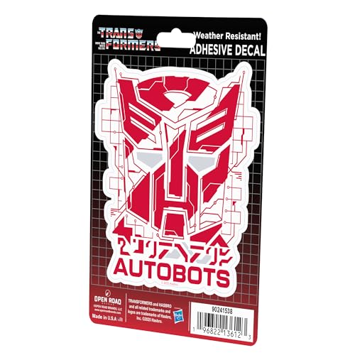 Image of Hasbro Transformers Autobots Shield Adhesive Vinyl Decal - Fun Autobots Sticker for Water Bottle or Laptop