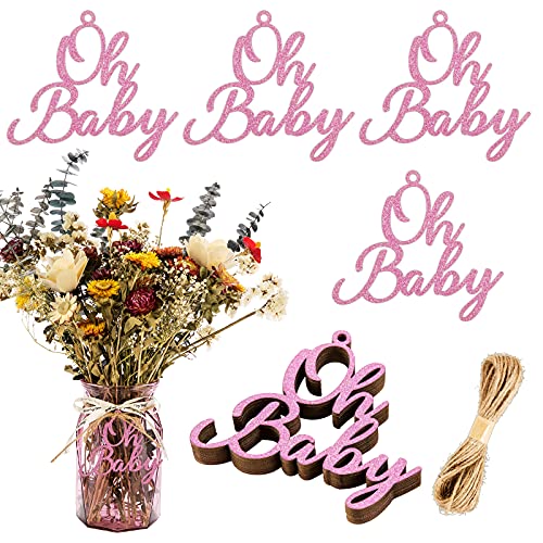 CINPIUK 20�� Oh Baby Mason Jar Tags �x�r�[�V�����[ �Z���^�[�s�[�X ���ʔ�I �O���b�^�[ �s���N �����AOh Baby �J�b�g�A�E�g�{�[�i�X 10���[�h �����z�X�g�����O