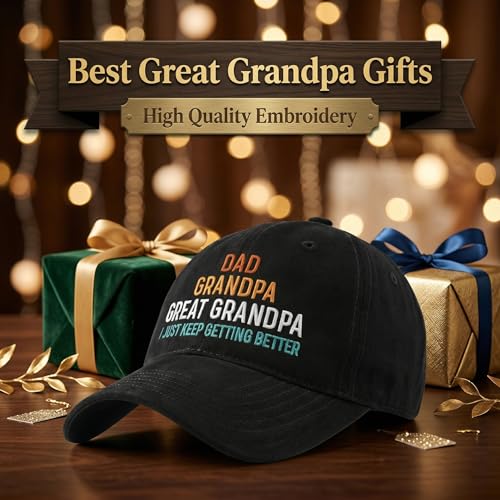 Image of Philysonic Great Grandpa Hat-Grandpa Baseball Cap Great Grandpa Gifts