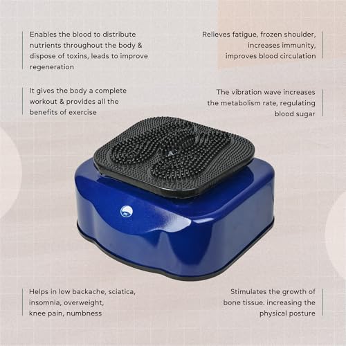 Image of ARG HEALTH CARE Full Body Oxygen & Blood Circulation Massager Machine For Muscle Relaxation, Toxin Elimination, Fitness Vibrator 5 In 1 BCM Acupressure Therapy (Bcm Blue)