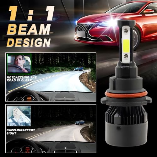 Phares avant ampoules de phares de voiture LED H8 anti clignotement pour Dodge Challenger - 2