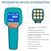 BTMETER Stroboscope Strobe Light Tachometer Non Contact Measure 60-999999 RPM/FPM Velocity Hz with 0.001% Accuracy, Handheld Speedometer Gun DT100B for Car Engine Gear Motor Troubleshoot