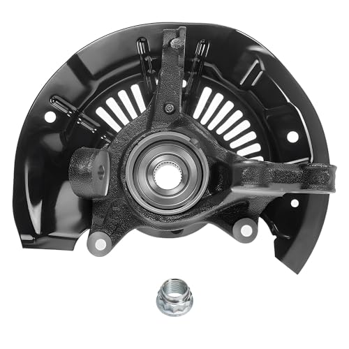 Image of Detroit Axle - AWD Front 2pc Steering Knuckles for 11-17 Toyota Sienna, 2 Steering Knuckles & Wheel Hub Bearing Assembly 2011 2012 2013 2014 2015 2016 2017 Replacement