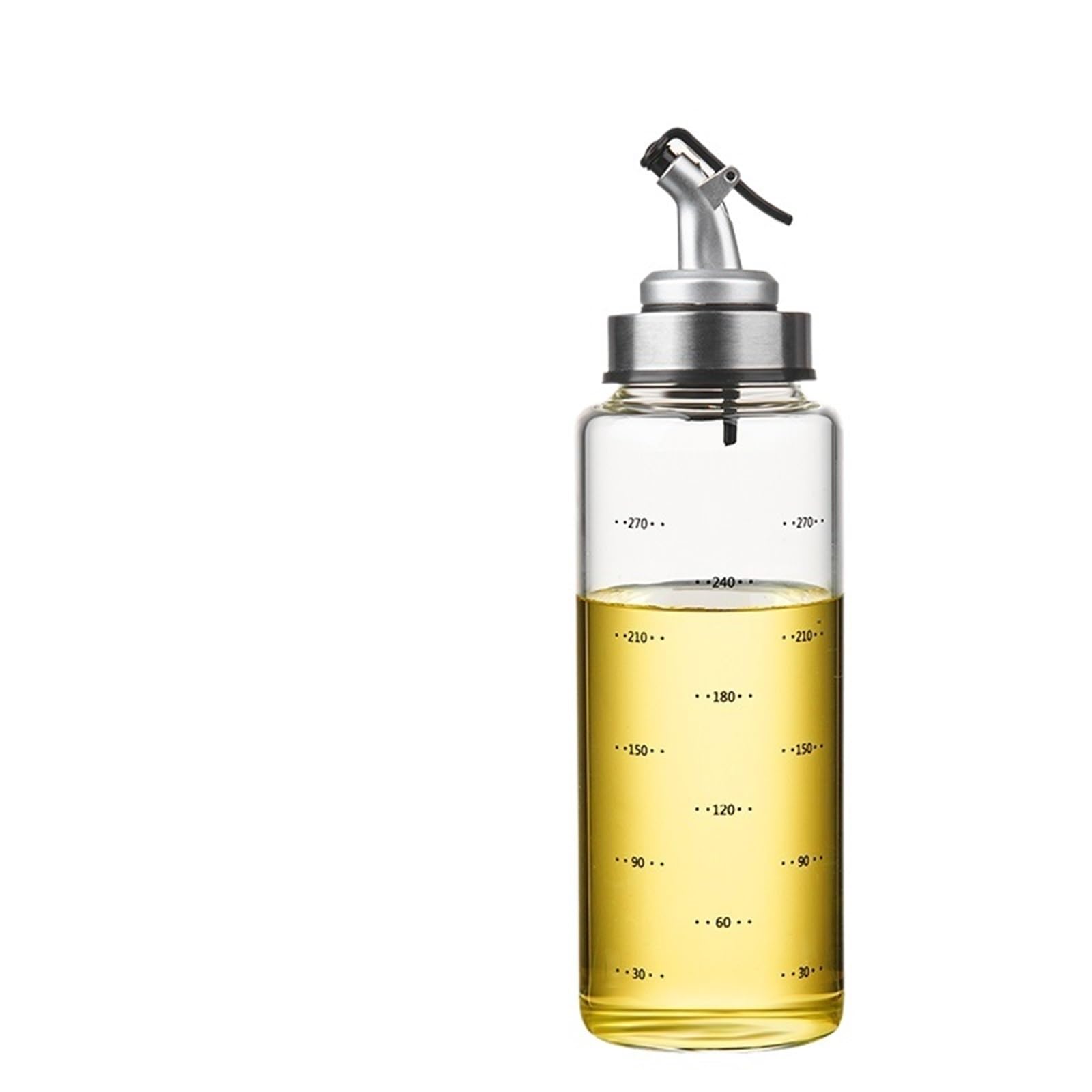 oliera Bottiglia for condimenti da cucina, contenitore for olio in vetro, ricaricabile, for salsa di soia e aceto, accessori(300ML)