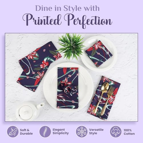 Servilletas de Tela de Algodón 10 Pzas 43x43 cm Multicolor miniatura 2