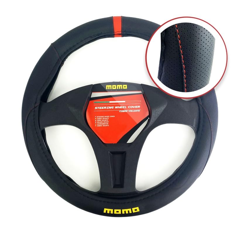 TOYOUN Funda Volante Grano Madera: Antideslizante Y Estilosa Para Coche (37-38 Cm)
