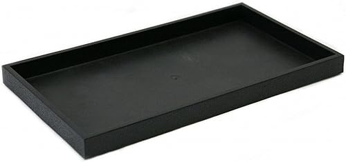 Miniatura 4 de N N'icePackaging Bandeja de plástico negro de 6 unidades 14.75 x 8.25 x 1 pulgada Para