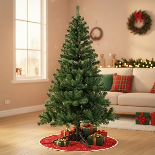 Image of CraftVatika Christmas Tree 6 feet for Xmas Party Decorations, X Mas Tree for Home Office Table Decor, Christmas Party Decoration Items, Merry Christmas Decoration Tree with Stand for Xmas Decoration