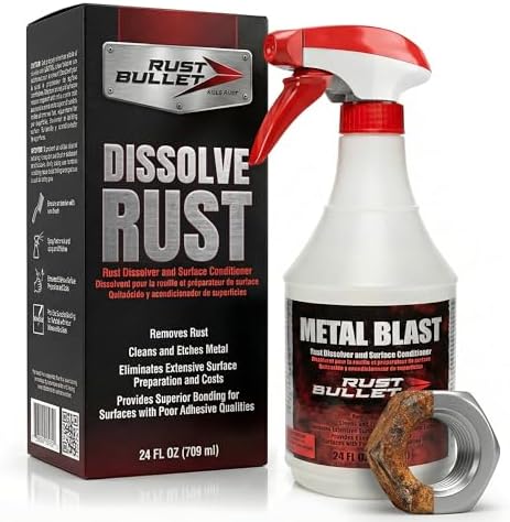 Metal Blast - Rust Remover for Metal, Etching Prep & Cleaner, 24oz