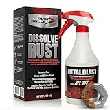 RUST BULLET Metal Blast - 24 Oz - Rust Remover & Metal Prep, Cleaner & Conditioner for Superior Adhesion, Eliminates Grease, Contaminants & Corrosion