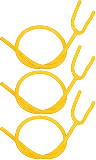 FRCOLOR Piezas De Repuesto De Tubo De Pvc Para Accesorios Piezas De Repuesto De Tubo Suave En Forma De Y Color Amarillo 3 Uds