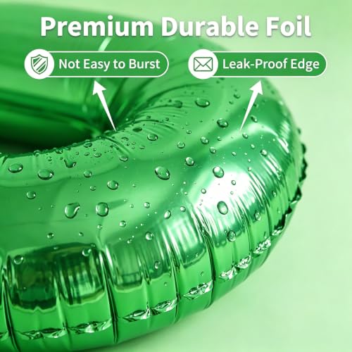 Image of Number Balloons Green Party Balloon - Giant Number 80 Balloon, 40 Inch Large Balloon for St. Patrick's Day Games Theme Birthday Decoration, Girls Boys Party Supplies