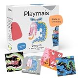 Playmais Mosaic Dragon | 2300 Teile | Bastelset | natürliches Spielzeug | inkl. Schwämmchen, 6 Motiv Vorlagen | ab 5 Jahren