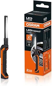 Luce Di Ispezione LED Ricaricabile OSRAM - 1000 Lumen, 3 Livelli Luminosi, Cinghie E Magnetini - Foto 10
