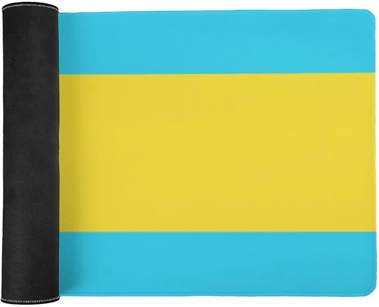 Bahamas Flag Sea Blue Fashionable Anti Slip Table Mat, Waterproof Mouse Protection Pad 40x90cm