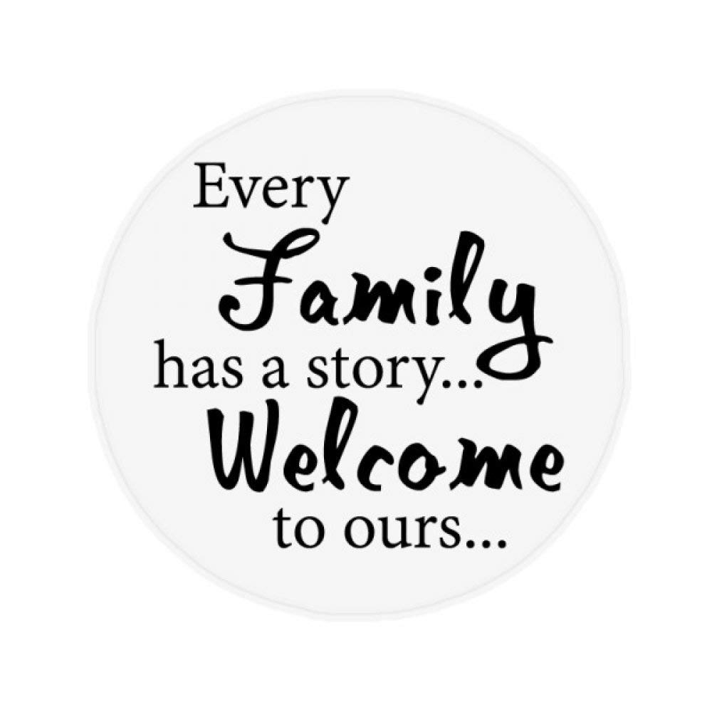 Tapis de sol Family Story multicolore, une idée cadeau originale pour le salon